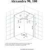 Душевая кабина ACQUAZZONE ALEXANDRA 100 (100x100)