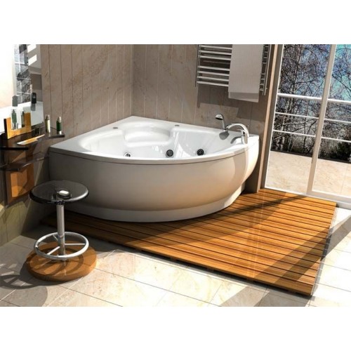 Акриловая ванна Акватек Калипсо с гидромассажем и экраном