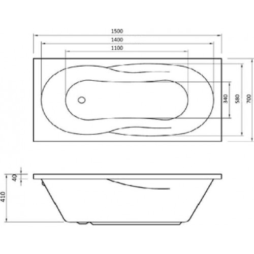 Акриловая ванна AM.PM Tender 150x70