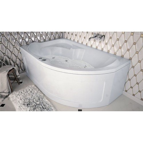 Акриловая ванна Aquanet Allento 170x105 L с каркасом + коврик