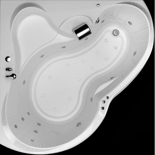 Акриловая ванна Aquanet Bellona 165x165 без гидромассажа с каркасом