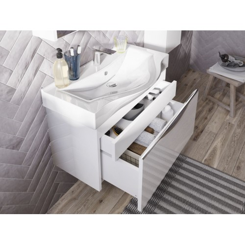 Комплект Унитаз подвесной Bien Ion безободковый, с биде + Мебель для ванной STWORKI Хельсинки 65