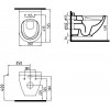 Унитаз подвесной Bien Harmony HRKA052N1VE0W3000 с функцией биде, встроенным смесителем + держатель туалетной бумаги
