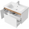 Комплект Унитаз подвесной Gustavsberg Hygienic Flush WWC 5G84HR01 безободковый + Мебель для ванной STWORKI Стокгольм 80