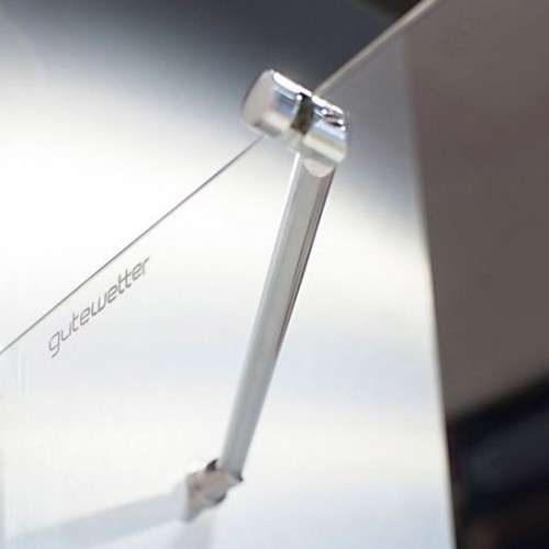 Душевой уголок GuteWetter Lux Rectan GK-003 правый 100x80 см стекло бесцветное 6-8, фурнитура хром