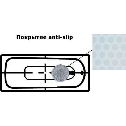 Стальная ванна Kaldewei Advantage Saniform Plus 362-1 с покрытием Anti-Slip и Easy-Clean