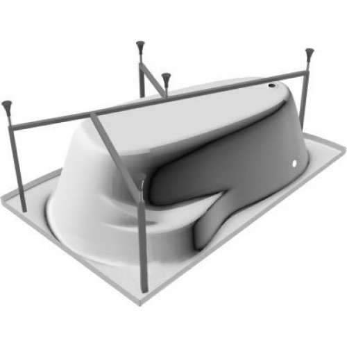 Акриловая ванна Kolpa San Romeo L 155x100, с каркасом