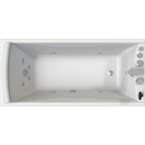 Акриловая ванна Radomir Вега Специальный Chrome 168x78 правая с пультом