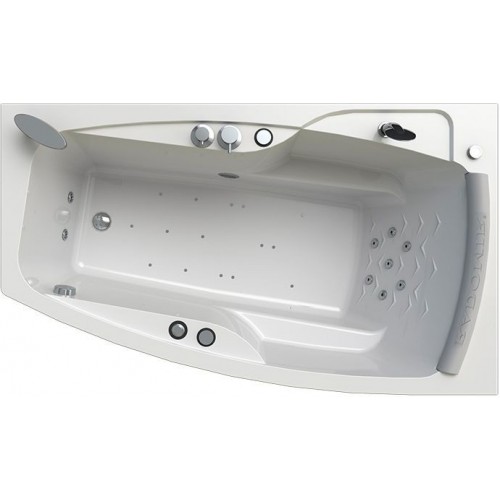 Акриловая ванна Radomir Аризона Релакс Chrome 170x100 правая с фронтальной панелью