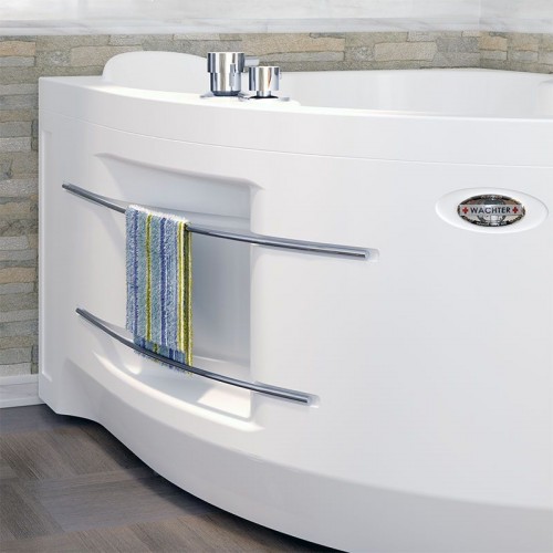 Акриловая ванна Radomir Wachter Ирма 3 L с гидромассажем и экраном, форсунки белые