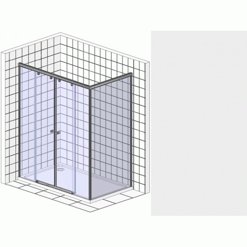 Душевой уголок RGW Passage PA-41 (2000-2020)х900 профиль хром, стекло матовое