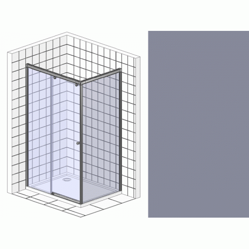 Душевой уголок RGW Passage PA-42 (1000-1020)х900 профиль хром, стекло матовое