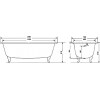 Чугунная ванна Timo Standard 3V 150x70 с ручками