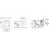 Комплект Унитаз подвесной Villeroy & Boch Omnia Architectura 5684HR01 alpin, безободковый + Система инсталляции для унитазов Geberit Duofix Delta 458.124.21.1 3 в 1 с кнопкой смыва