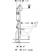 Комплект Унитаз подвесной Villeroy & Boch Omnia Architectura 5684HR01 alpin, безободковый + Система инсталляции для унитазов Geberit Duofix Delta 458.124.21.1 3 в 1 с кнопкой смыва